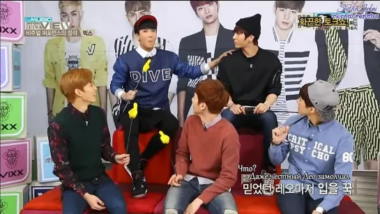 [RUS SUB] 20140114 The Music InterVIEW with VIXX