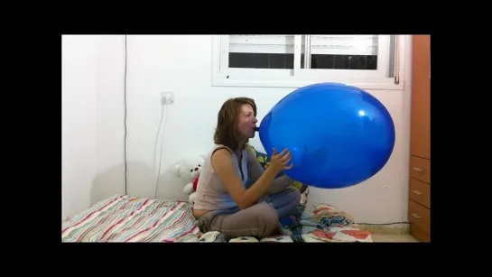 Blow some big blue balloon