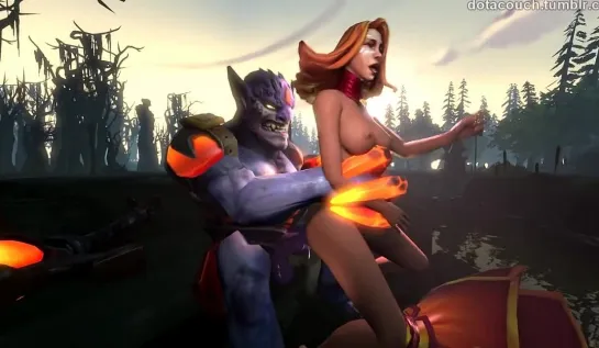 Лион выебал Лину на лайне Лина шлюхой стала (Дота Dota) [Порно и Секс 18+]