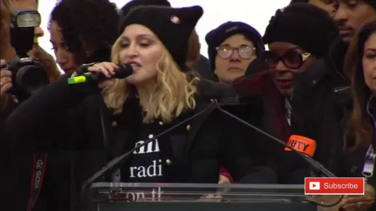 Madonna - Womens March Speech Blowing Up The White House on Washington Anti Donald Trump Protest (2017)