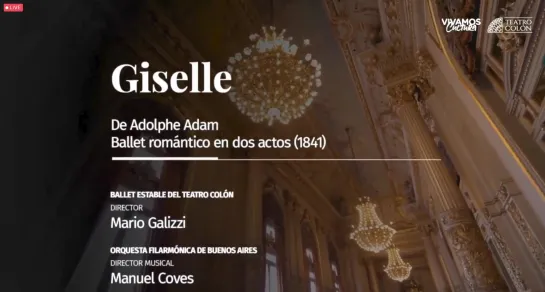 EXCLUSIVO -  GISELLE- NATALIA OSIPOVA- DANIEL CAMARGO -TEATRO COLÓN , BUENOS AIRES, 17-04- 2022-  Grabación en vivo.- HD