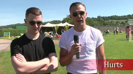 Glastonbury 2013 - Hurts - 'We Were Asked To Write For Eurovision'