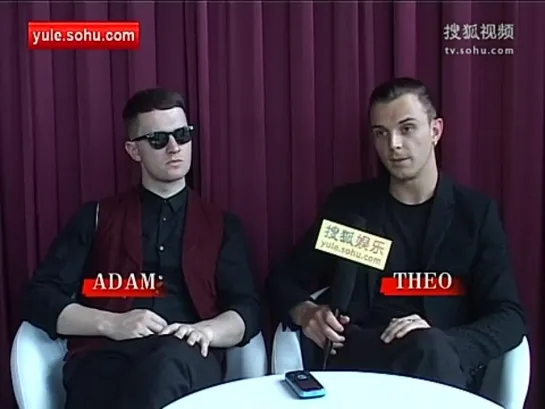 Hurts interwiew in China - Sohu 1/2