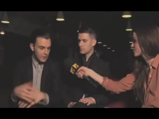 Hurts interview at MTV Denmark