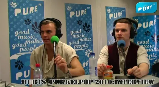 HURTS @ PUKKELPOP 2010:INTERVIEW