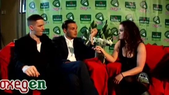 Hurts - Oxegen 2010 Interview Music Video on MUZU TV