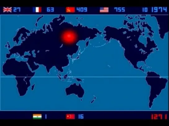 Визуализация ядерных взрывов 1945-1998