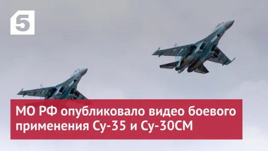 МО РФ опубликовало видео боевого применения Су-35 и Су-30СМ