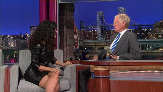 Salma Hayek - David Letterman Show (2013)