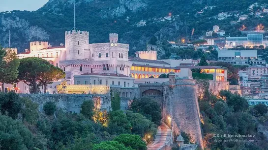 The Principality of Monaco. Timelapse  Hyperlapse