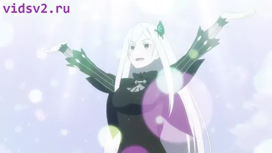 re:zero kara hajimeru isekai seikatsu open mouth белые волосы arms up украшение для волос 1girl грудь black dress черные глаза a