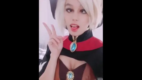 Ahegao Cosplay Mercy Overwatch (hentai)