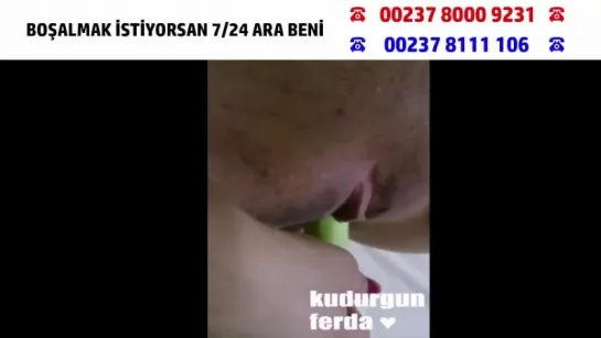 Amına hıyar sokarken çok tahrik edici şeyler konuşuyor bi bakın derim (TÜRK İFŞA) (PERİSCOPE İFŞA)