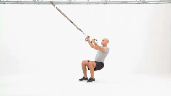 TRX Squat Row Level 4 (Split Fly)