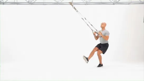 TRX Squat (Single Leg) To Crossing Balance Lunge Level 1