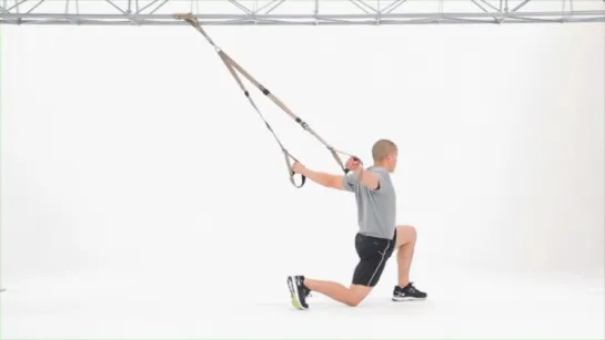 TRX Split Squat With T Deltoid Fly