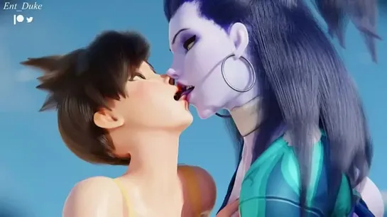 Tracer and widowmaker kiss