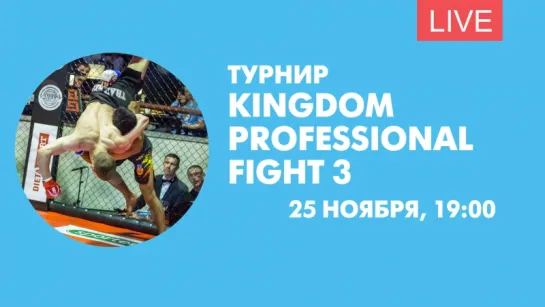 Турнир Kingdom Professional Fight 3. Онлайн-трансляция