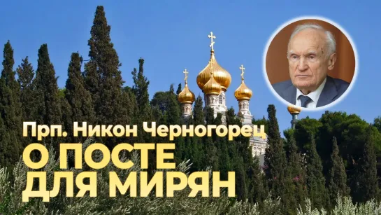 Прп. Никон Черногорец о посте для мирян / А.И. Осипов