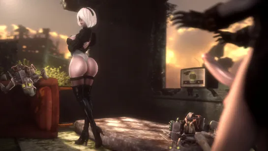 2B’s Timeout (Nier sex)