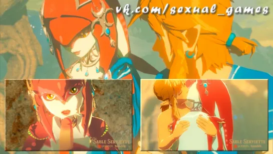 Mipha and Link (The Legend of Zelda sex)