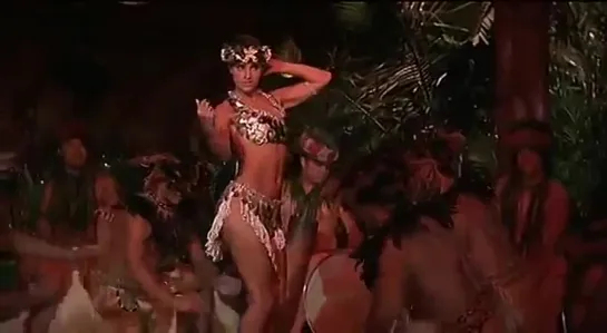 Beautiful Jacqueline Obradors performing exotic dance (Фильм "Шесть дней ,семь ночей" 1998)