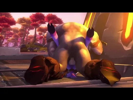 Rough and Tumble Орк трахает Эльфа из игры World of WarCraft WoW Варик Варкрафт Порно мультик 3D porno porn sex секс порнуха жмж