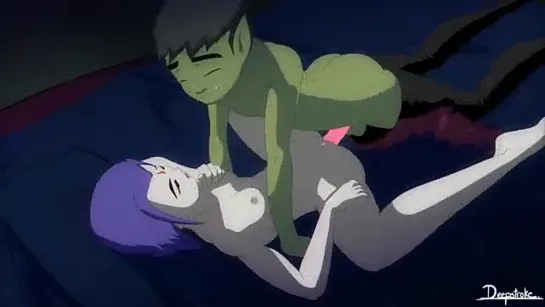 teen titans raven beast boy anal sex monstrous giant cocks tentacles horse morph creampie юные титаны Рейвен бист бой анал секс