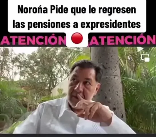 Norroñas. Su Iniciativa: Que Regrese La Pensión a Los Expresidentes