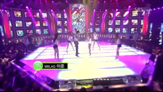 Hyuna - Bubble Pop (ft. Lee Joon from MBLAQ) @ Inkigayo 20110717