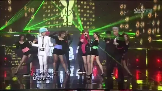 GD & TOP - High High + Oh yeah @ SBS Inkigayo 101219