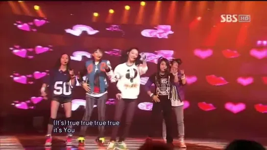 F(x) - chu~♡ @인기가요 Inkigayo 100103