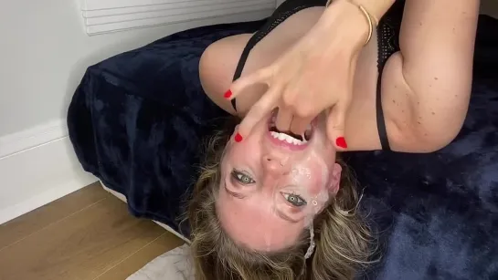 I Try Being Submissive And Let Him Use My Throat!! Facefuck And Sloppy Upside Down Deepthroat!