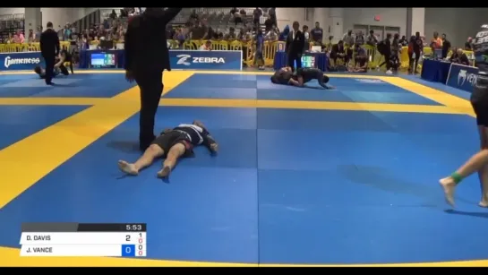 JEREMIAH VANCE bunny choke vs DANIEL DAVIS 2018 American National IBJJF