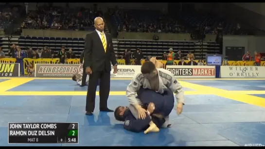 John Combs vs Ramon Delsin IBJJF 2016 Pan Brown Belt Middleweight #bjj_freaks