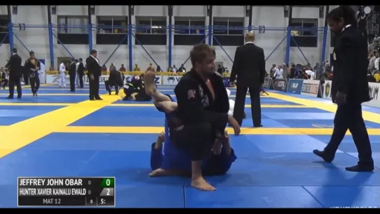 . brown. Jeffrey Obar vs Hunter Ewald #IBJJFWORLD16