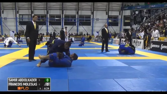 как по учебнику. brown. Samir Abdolkader vs Francois Moleslas #IBJJFWORLD16