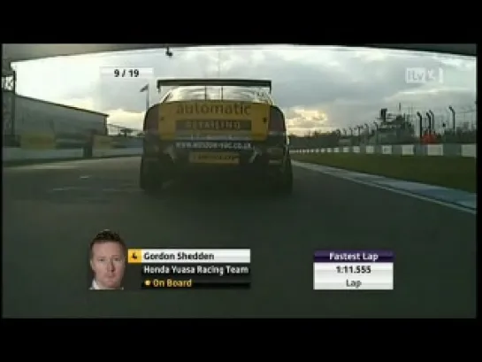 BTCC 2012. Этап 2 - Донингтон Парк. Третья гонка