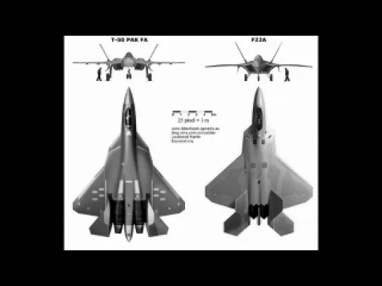 ПАК ФА Т-50-1_это не калька с Ф-22 и других американских самолётов 5-го поколения