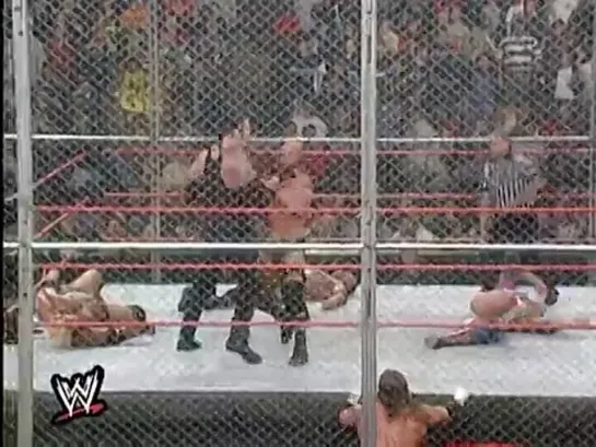 Kurt Angle vs. Undertaker vs. Rikishi vs. Triple H vs. Stone Cold Steve Austin vs. The Rock (Armageddon 2000 WWE Championship)