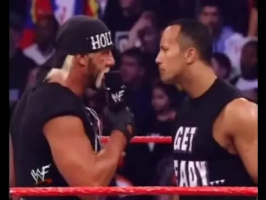 The Rock vs Hulk Hogan Promo Wrestelmania wwe