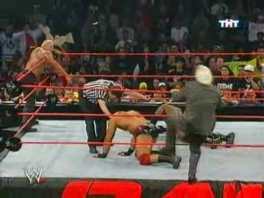 Booker T and Scott Steiner vs.Randy Orton,Batista and старый пердун Ric Flair