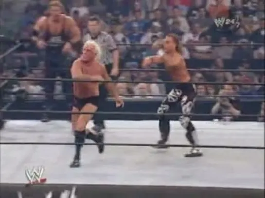 Triple H & Chris Jericho & Ric Flair vs Booker T & Shawn Michaels & Kevin Nash - Backlash 2003