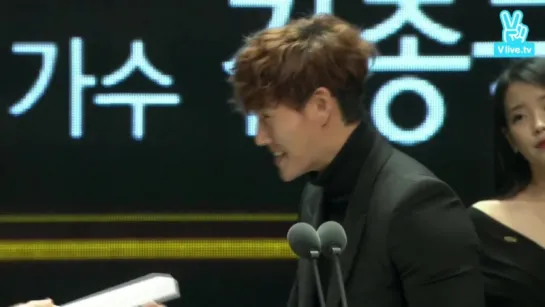 [FULL CUT] 151029 Kim Jong Kook at 2015 Korean Popular Culture and Arts Awards