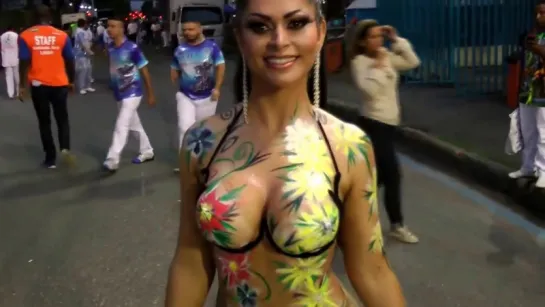 ELLEN SANTANA PINTURA CORPORAL_ SUCESSO NO SAMBÓDROMO na CAPRICHOSOS DE PILARES | Brazilian Girls vk.com/braziliangirls