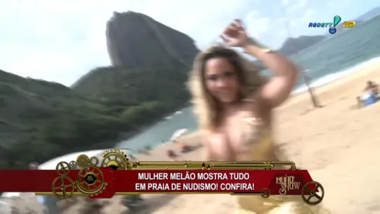 Mulher Melão mostra tudo em praia de nudismo! | Brazilian Girls vk.com/braziliangirls