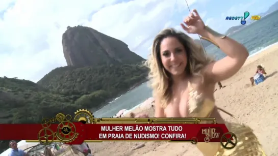 Mulher Melão mostra tudo em praia de nudismo! | Brazilian Girls vk.com/braziliangirls