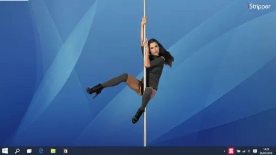 Valeria Stripping on your Desktop with iStripper