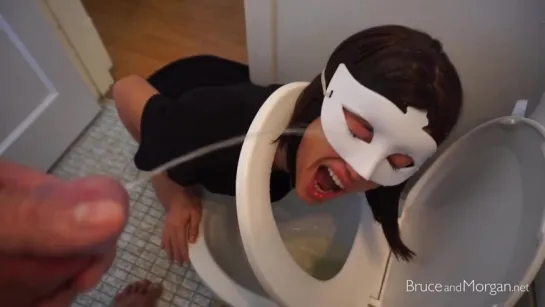 Bruce And Morgan - Toilet Masked Slave Girl