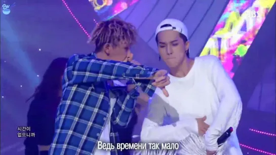 [GW] MOBB(MINO  BOBBY) - HIT ME `Inkigayo` [рус.саб]